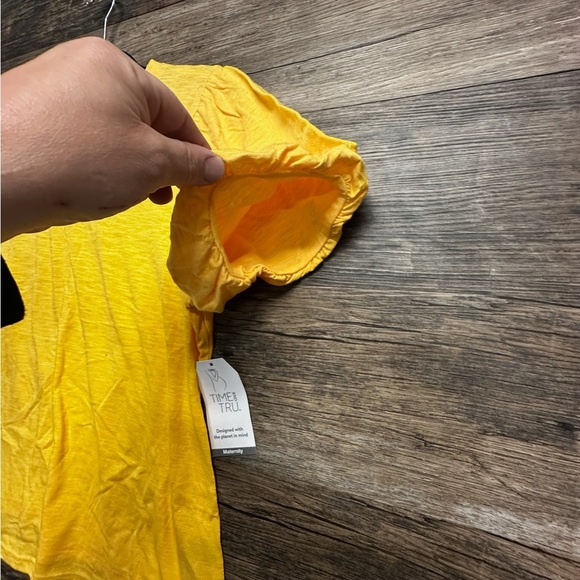 Time and Tru Yellow Maternity Blouse - Picture 5 of 7